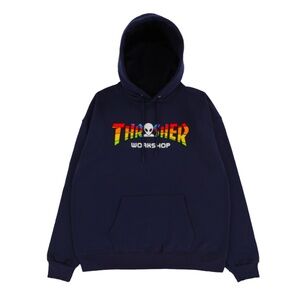 Thrasher  Navy Hoodie New With Tags